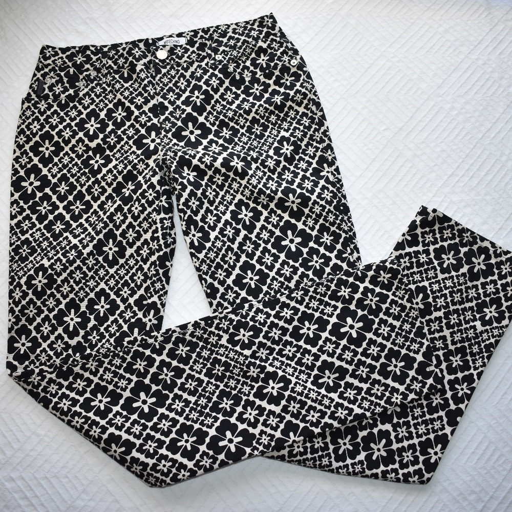 Moschino Jeans Size 31 Straight Leg Floral